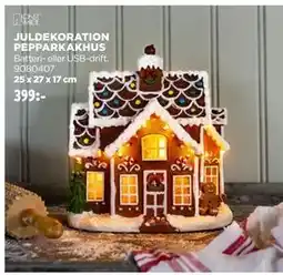 Jem&Fix JULDEKORATION PEPPARKAKHUS erbjuda