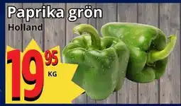 Supergrossen Paprika grön erbjuda