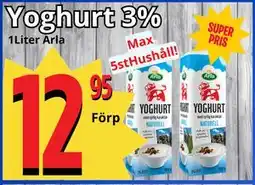 Supergrossen Yoghurt 3% erbjuda