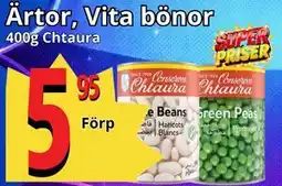 Supergrossen Ärtor, Vita bönor erbjuda