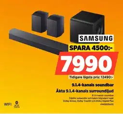 Power Samsung 9.1.4-kanals soundbar erbjuda