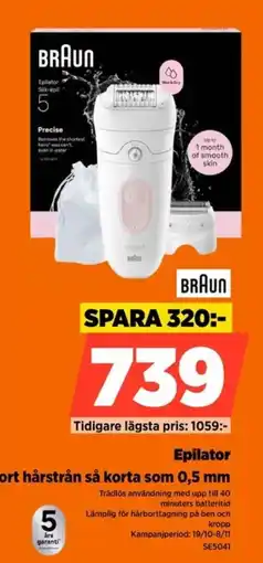 Power Braun epilator erbjuda