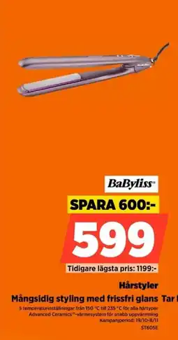 Power BabyLiss Hårstyler erbjuda