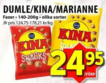 Fazer kina snacks
