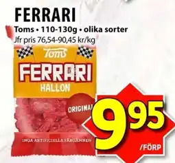 Matvärlden Tensta Toms ferrari hallon erbjuda