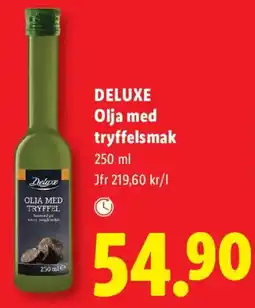 Lidl Deluxe olja med tryffelsmak erbjuda