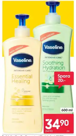 Rusta Vaseline body lotion erbjuda
