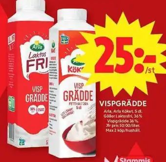 Arla vispgrädde