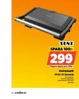 Power Senz smörgåsgrill erbjuda