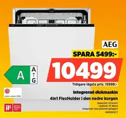 Power Aeg integrerad diskmaskin erbjuda