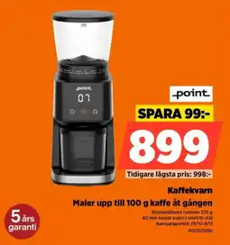 Power Point kaffekvarn erbjuda