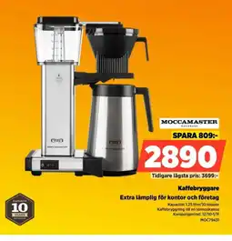 Power Moccamaster kaffebryggare erbjuda