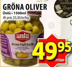 Matvärlden Tensta Unlü gröna oliver erbjuda