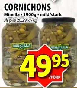 Matvärlden Tensta Minella cornichons mild/stark erbjuda