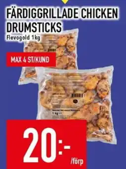 Matdax Flevogold färdiggrillade chicken drumsticks erbjuda