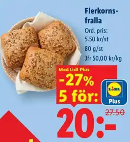 Lidl Lidl Plus Flerkornsfralla erbjuda