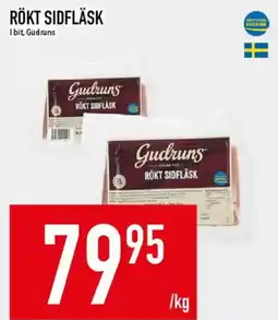 Matdax Gudruns rökt sidfläsk erbjuda