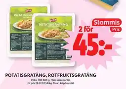 ICA Maxi Peka potatisgratäng, rotfruktsgratäng erbjuda