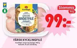 ICA Maxi Kronfågel färsk kycklingfilé erbjuda