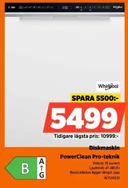 Power Whirlpool diskmaskin erbjuda