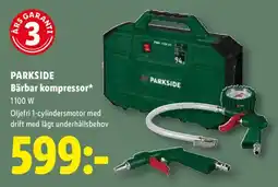 Lidl Parkside bärbar kompressor erbjuda