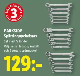Parkside spärringnyckelsats