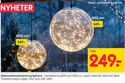 Rusta Dekorationsbelysning Sphere erbjuda