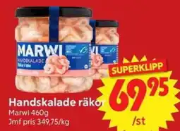 Nya Pulsen Marwi handskalade räkor erbjuda