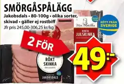 Matvärlden Tensta Jakobsdals smörgåspålägg erbjuda