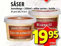 Matvärlden Tensta Johan Jureskogs såser erbjuda