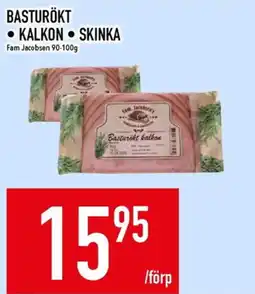 Matdax Fam Jacobsen basturökt kalkon erbjuda