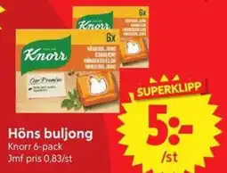 Nya Pulsen Knorr Höns buljong erbjuda