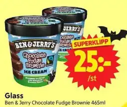 Nya Pulsen Ben & Jerry Chocolate Fudge Brownie erbjuda