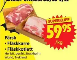 Nya Pulsen Färsk Fläskkarre Fläskkotlett erbjuda