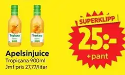 Nya Pulsen Tropicana Apelsinjuice erbjuda