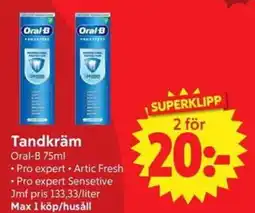 Nya Pulsen Oral-B tandkräm erbjuda