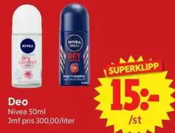 Nya Pulsen Nivea Deo erbjuda