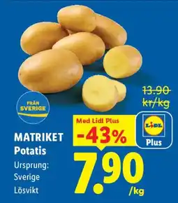 Lidl Matriket Potatis erbjuda