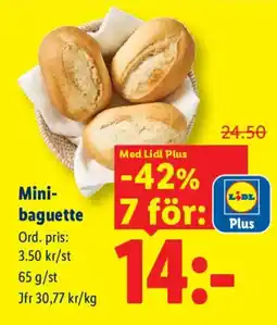 Lidl Lidl mini-baguettes erbjuda