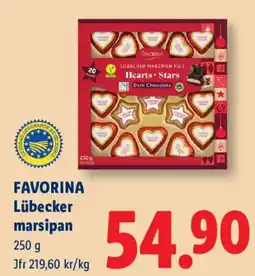 Lidl Favorina lübecker marsipan erbjuda