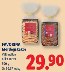 Lidl Favorina mördegs kakor erbjuda