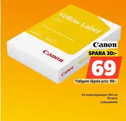 Power Canon Yellow Label erbjuda