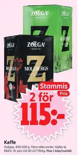 ICA Supermarket Zoegas Kaffe erbjuda