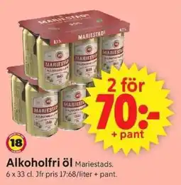 ICA Supermarket Mariestads Alkoholfri öl erbjuda