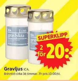 ICA Supermarket Gravljus ICA erbjuda