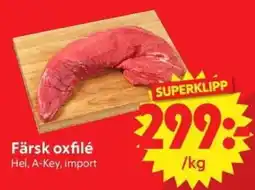 Nya Pulsen Färsk oxfilé erbjuda