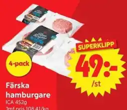 Nya Pulsen Färska hamburgare erbjuda