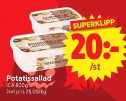 Nya Pulsen Ica potatissallad erbjuda