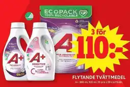 ICA Maxi A+ flytande tvättmedel erbjuda