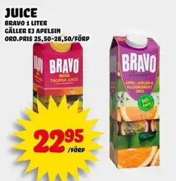 Nelins Bravo juice erbjuda